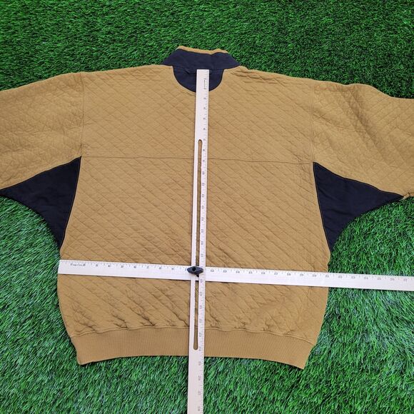 Vintage 90s MOD Sweater Large 21x24 Brown - Picture 7 of 13